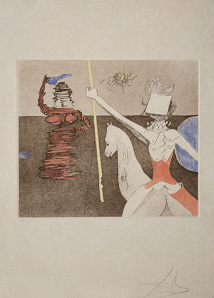 Off to Battle by Salvador Dali, lithograph