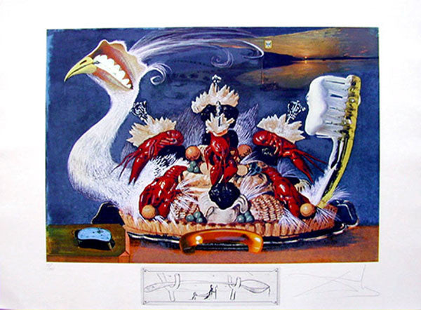 Soft Watches Half Asleep by Salvador Dali, 1971 lithograph