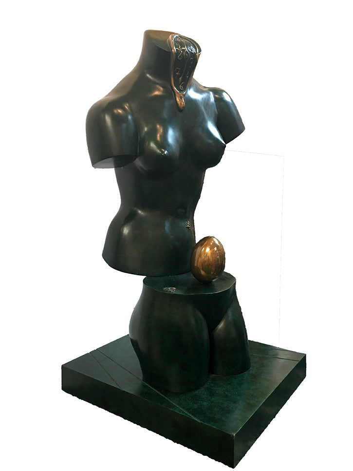 Space Venus by Salvador Dali, 1984 blue patina and gold