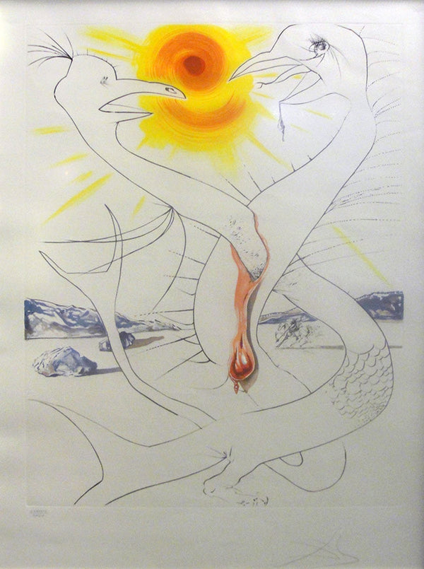 THE CADUSEUS OF MARS BY SALVADOR DALI