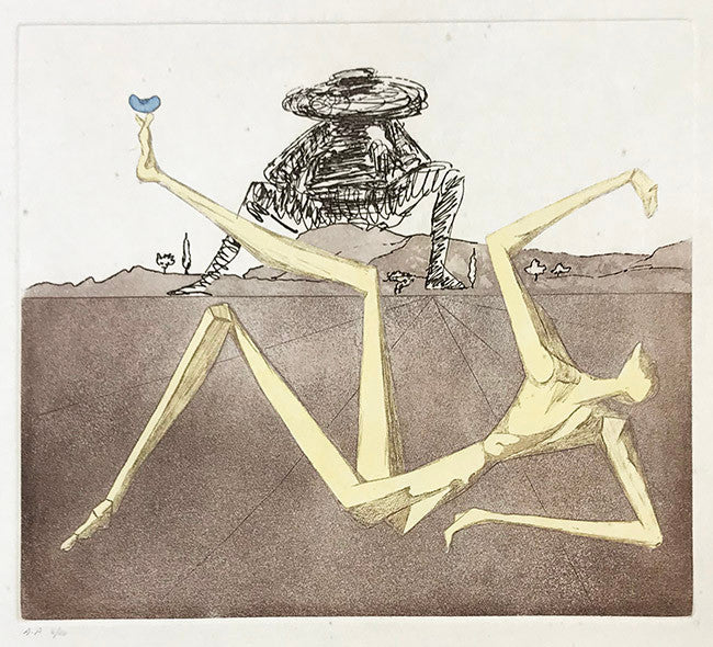 The Heart of Madness by Salvador Dali, 1981 etching & aquatint in colors
