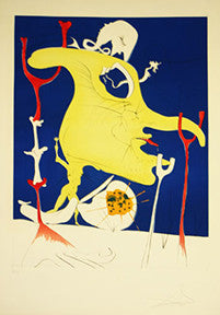 The Last Comer of the Last Planet by Salvador Dali, etching