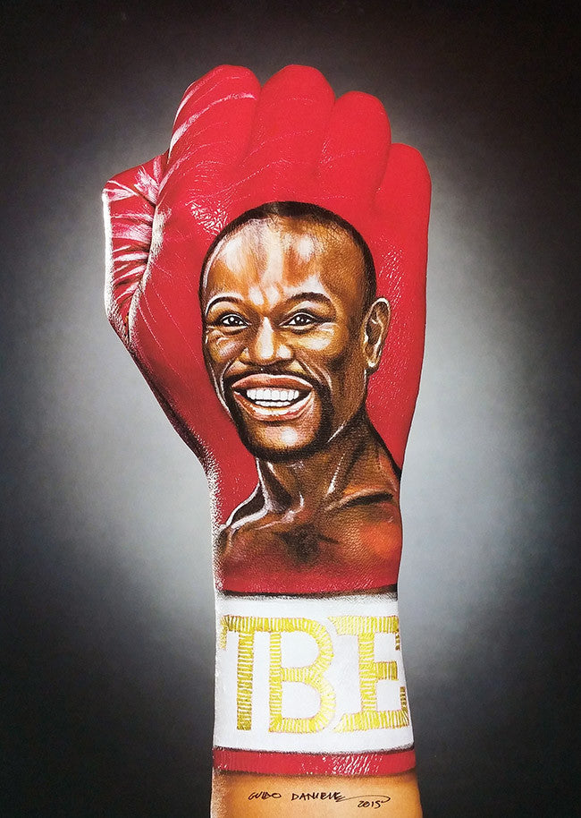 Floyd Mayweather by Guido Daniele, 2015 giclee on photo rag cotton paper