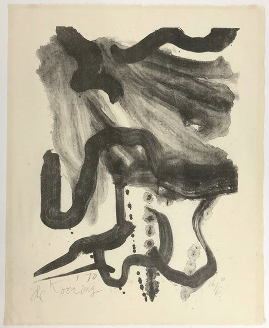 WOMEN WITH CORSET AND LONG HAIR BY WILLEM DE KOONING