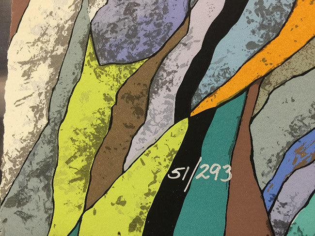 Dreamy Illusions by He Deguang, 1989 serigrapgh on rice paper — detail 2