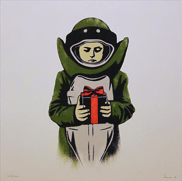 Bomb Suit by Dolk, 2012 screenprint