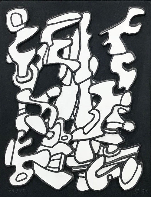 Arborescenses I by Jean Dubuffet, 1972 vacuum-formed relief screen print