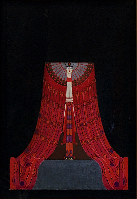 Le Mer Rouge by Erte, 1928 gouache on paper