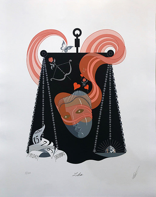 Libra by Erte, 1982 serigraph