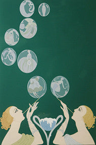 Bubbles by Erte, serigraph