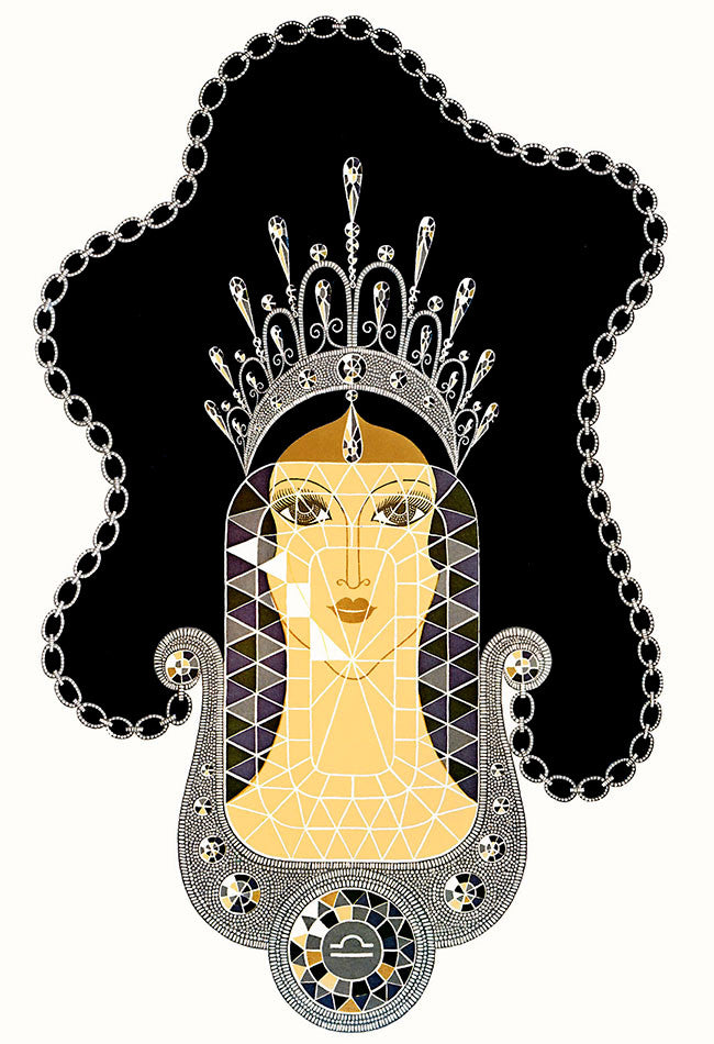 Diamond by Erte, 1969 lithograph