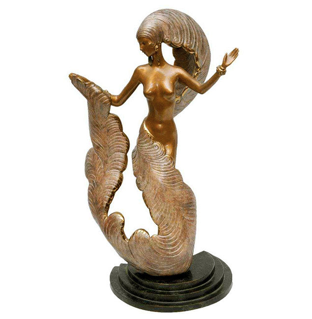 Folies Bergere by Erte, 1987 bronze