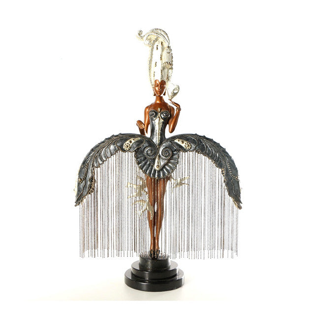 Her Secret Admirers (Sculpture) by Erte, 1990 bronze