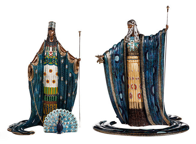 Hera and Zeus by Erte, 1989 bronze