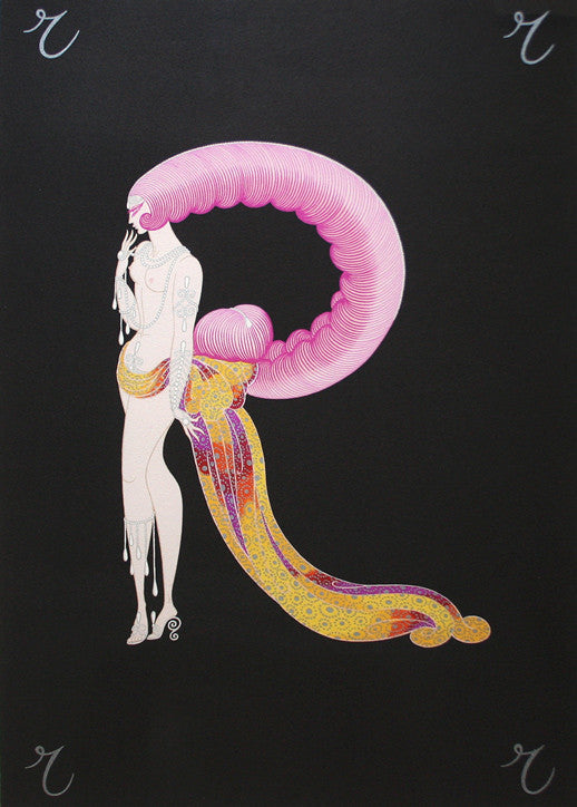 Letter R the Alphabet Suite) by Erte