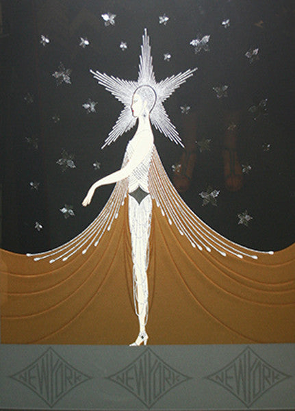 New York, New York by Erte, 1987 embossed serigraph