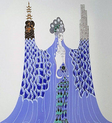 Ocean Pacifique by Erte, 1986 serigraph on paper