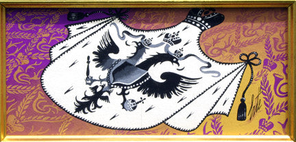 Untitled III by Erte, gouache on paper