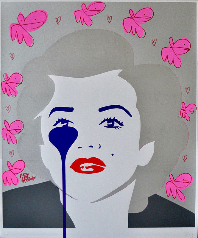 The Last Marilyn - Piglet Bunnies by Pure Evil by Artists Misc., 2015 hand finished screenprint