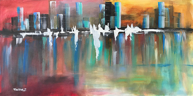 El Horizonte Borroso by Fdo Fdez, 2018 acrylic on canvas