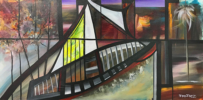 Estudio Abstracto by Fdo Fdez, 2018 acrylic on canvas