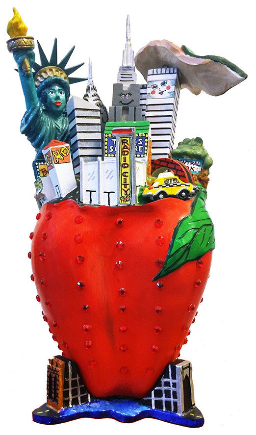 Big Apple by Charles Fazzino, 1999 painted sculpture
