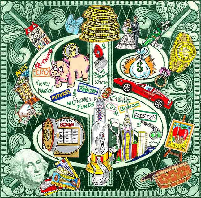 Ka Ching by Charles Fazzino, 3d mixed media serigraph
