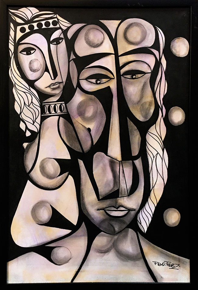 Abstract Spheres by Fdo Fdez, 2014 acrylic on canvas