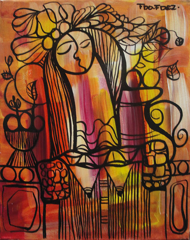Bountiful by Fdo Fdez, 2014 acrylic on canvas