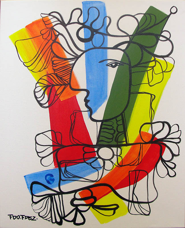 Brightness by Fdo Fdez, 2014 acrylic on canvas