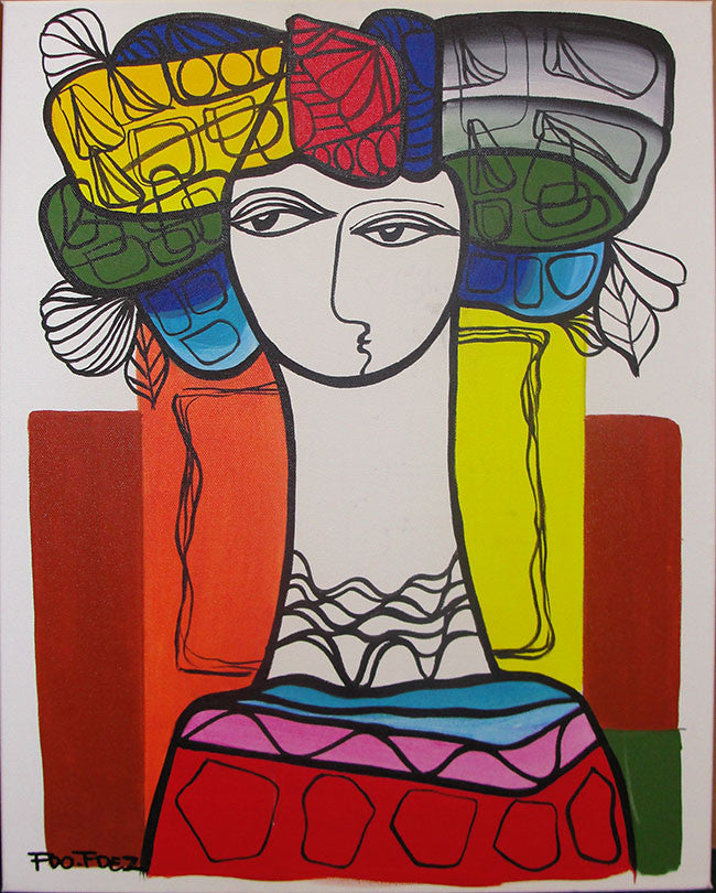 Curiosity by Fdo Fdez, 2014 acrylic on canvas