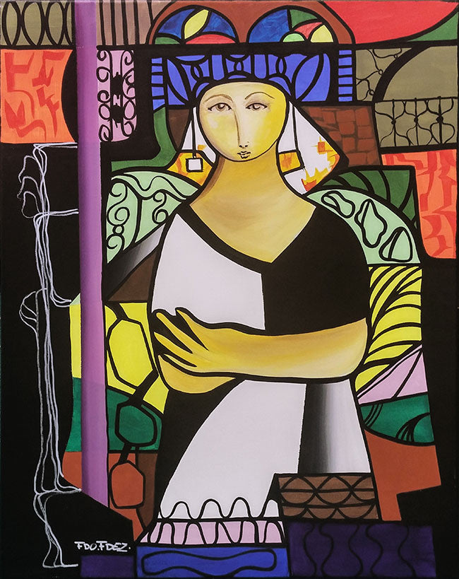 Doncella by Fdo Fdez, 2016 acrylic on canvas