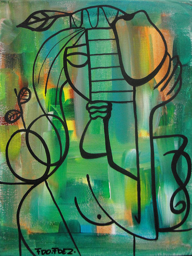Eve by Fdo Fdez, 2014 acrylic on canvas