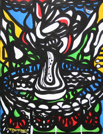 Evolution by Fdo Fdez, acrylic on canvas
