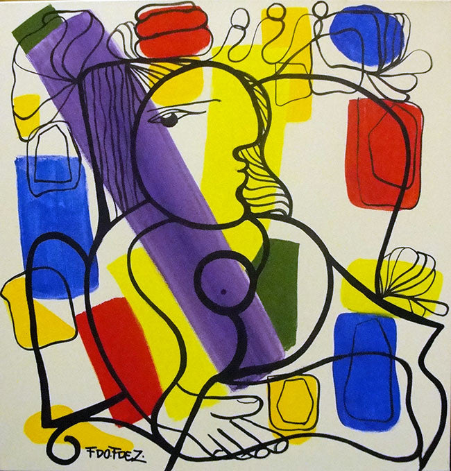 Homage by Fdo Fdez, 2014 acrylic on canvas