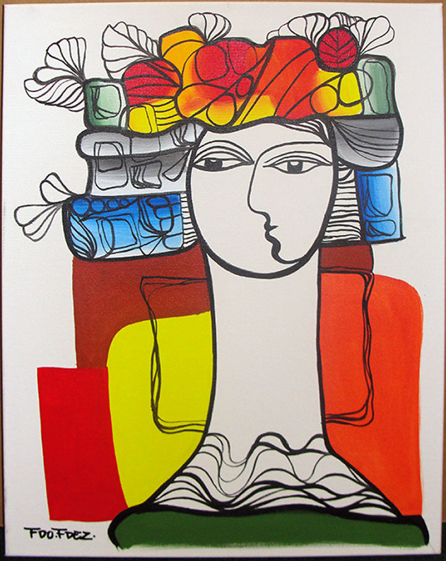 Mesmerized by Fdo Fdez, 2014 acrylic on canvas