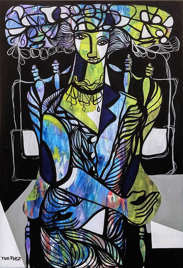 Reina De La Noche by Fdo Fdez, 2016 acrylic on canvas