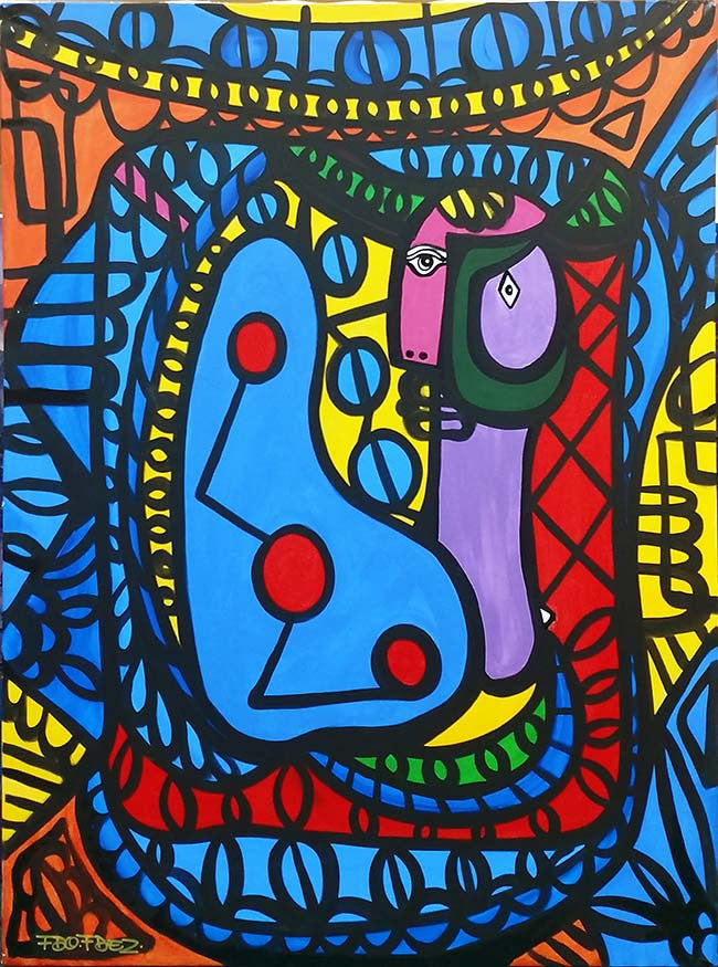 Princessa by Fdo Fdez, 2016 acrylic on canvas