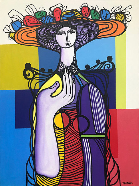 La Reina Graciado by Fdo Fdez, 2016 acrylic on canvas