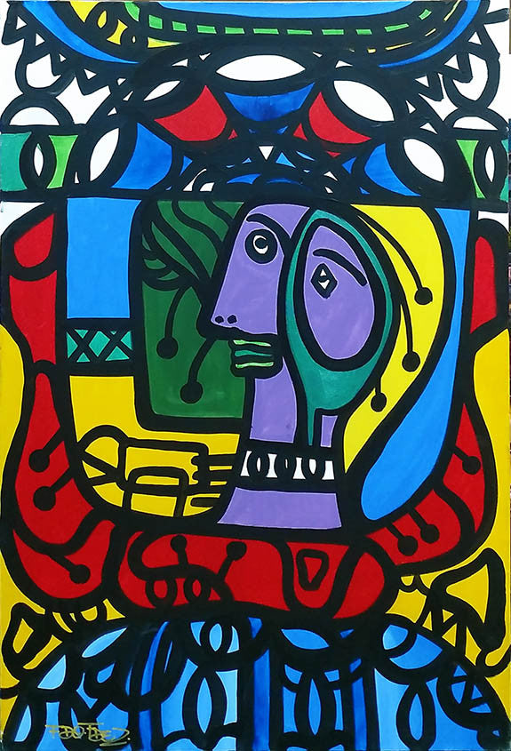 Retrato by Fdo Fdez, 2016 acrylic on canvas
