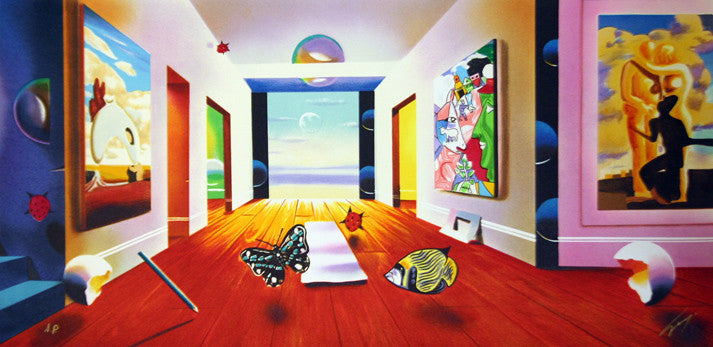 Hallway to Infinity by Ferjo, 2000 lithograp