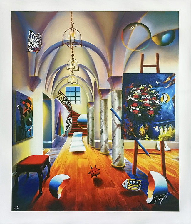 Imperial Columns by Ferjo, 2005 giclee on canvas