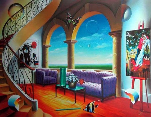 Serenity by Ferjo, giclee on canvas