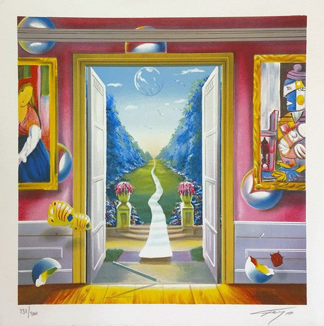 The Garden by Ferjo, lithograph
