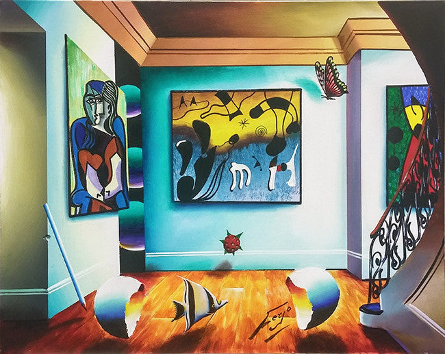 Tribute by Ferjo, oil on canvas