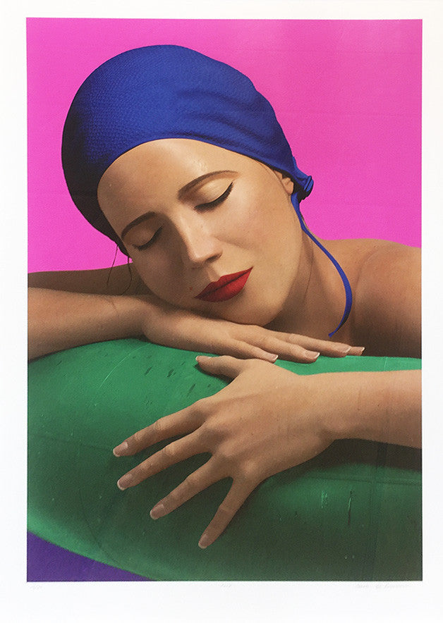 Serena with Blue Cap by Carole A. Feuerman, 2012 archival mixed media print