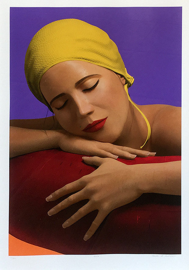 Serena with Yellow Cap by Carole A. Feuerman, 2012 archival mixed media print