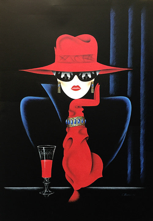 Red Hat by Erik Freyman, 1992 oil on canvas