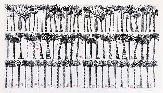 Palmeras by Pedro Friedeberg by Artists Misc., 2001 serigraph