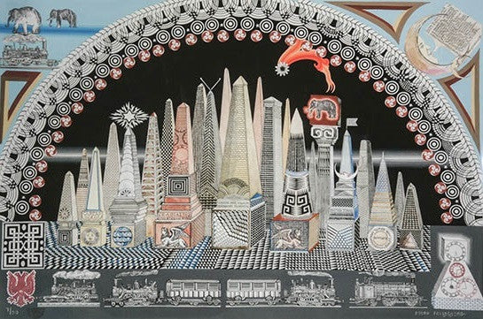 Tren De Las Once by Pedro Friedeberg by Artists Misc., serigraph